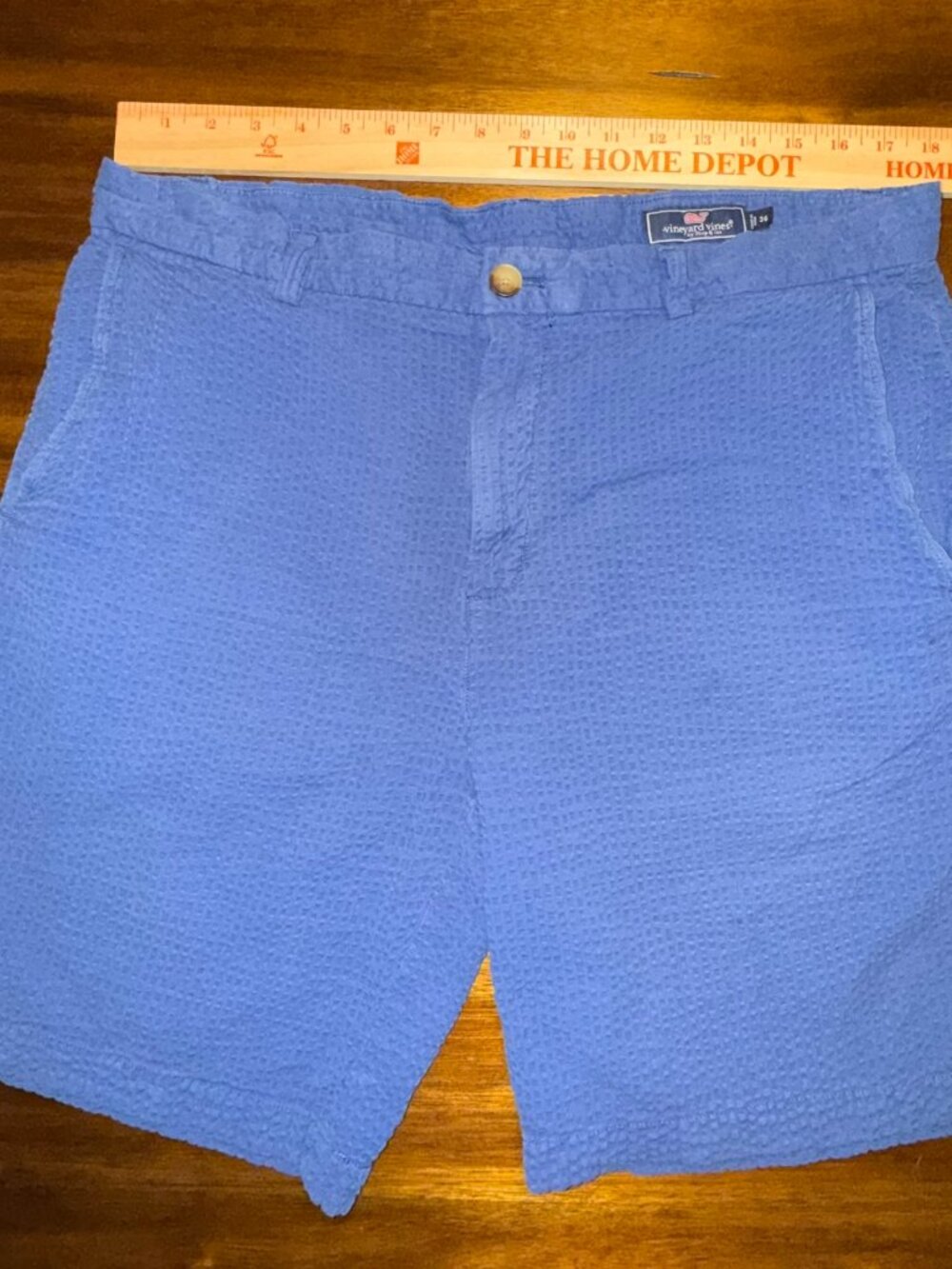 Vineyard Vines Mens 36 Royal Blue Waffle Style Shorts